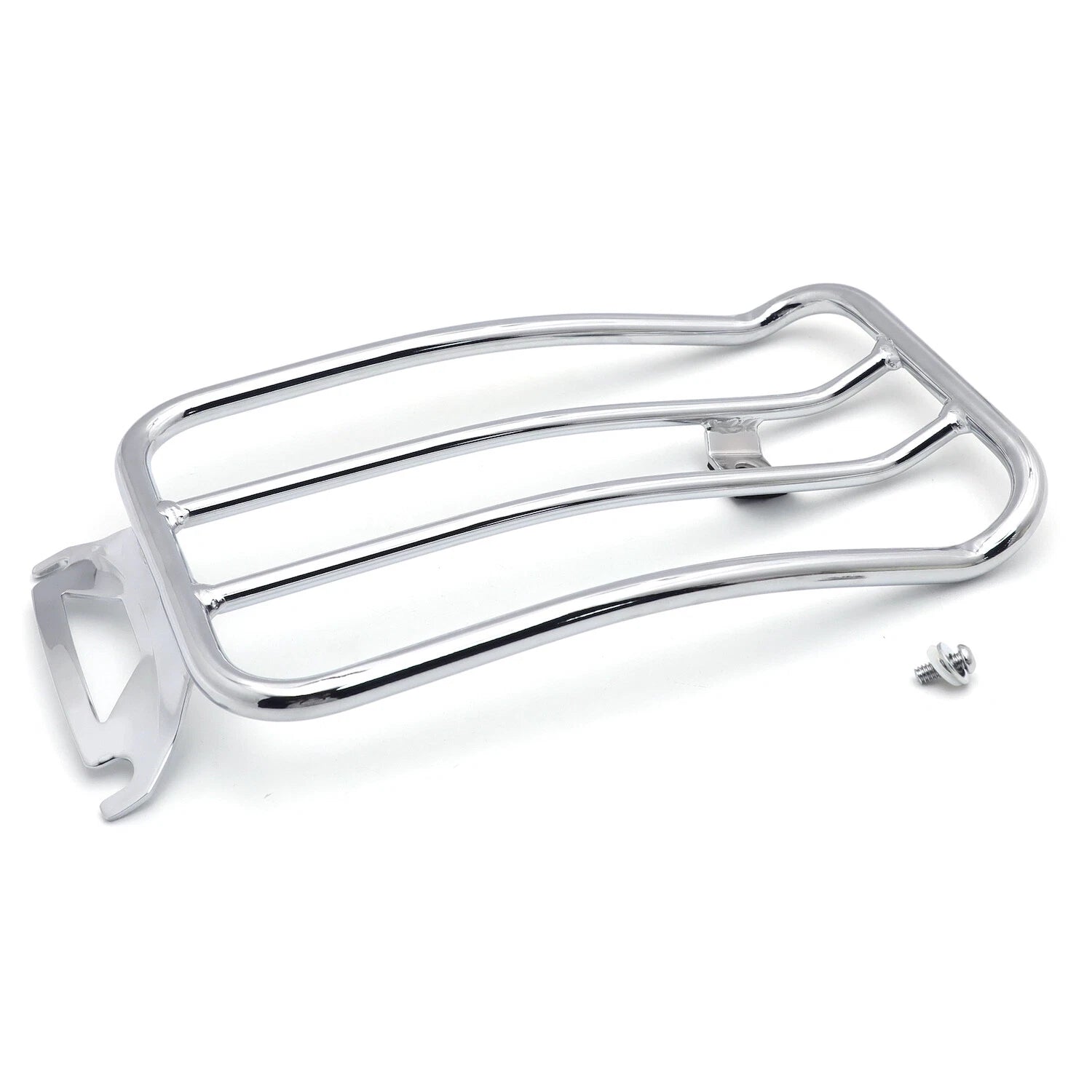 Solo Seat Luggage Rack for Harley Touring FLH/T (1997–2015) (Chrome)