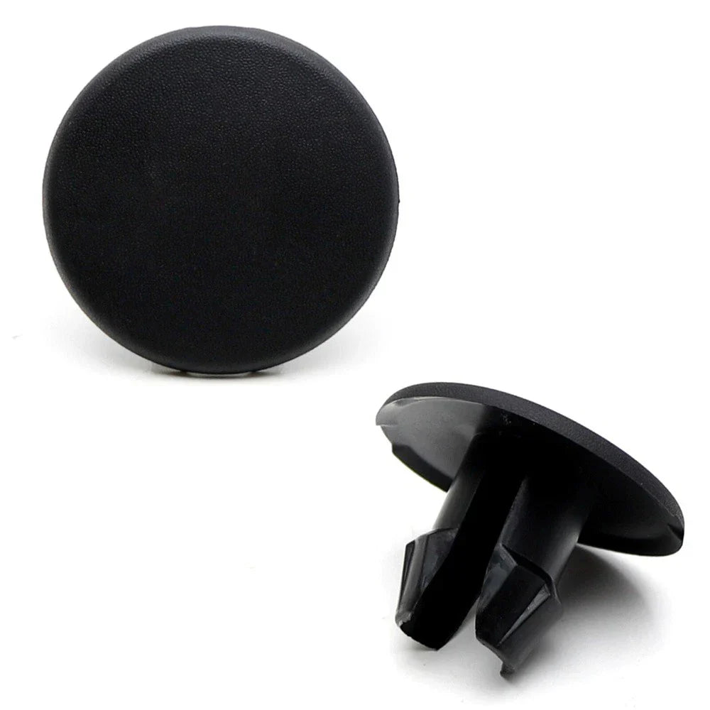 Black Round Rear Bumper Tailgate Step Pad Cover for Ford F150 F250 (2017-2023)