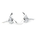 Chrome Spun Blade Front Axle Cap Nut Cover for Harley Softail Touring