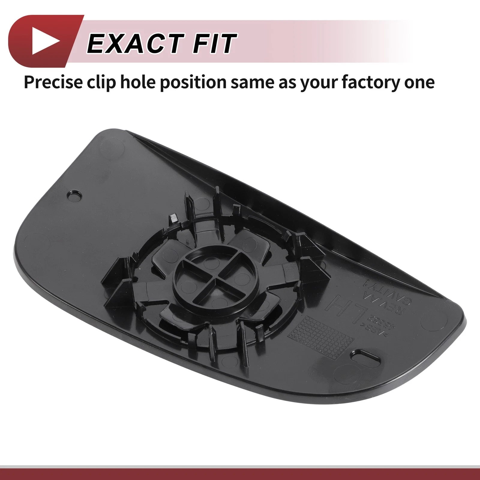 Tow Mirror Glass Replacement for Dodge (Non-Heated, Left Driver Side)