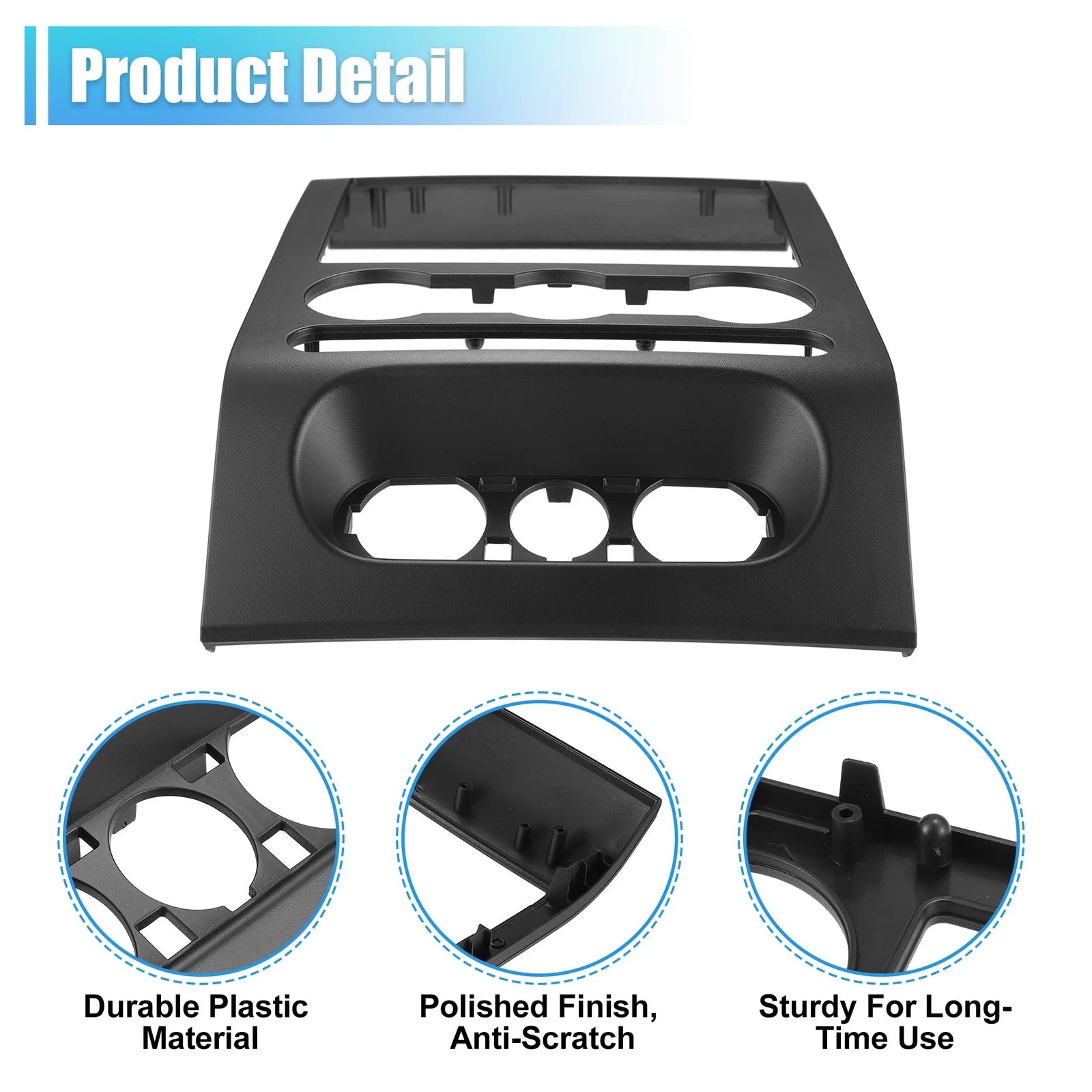 Dash Radio Bezel Center Trim Panel Cover for Ford F150 (2004–2008) 4L3Z1504302AAA