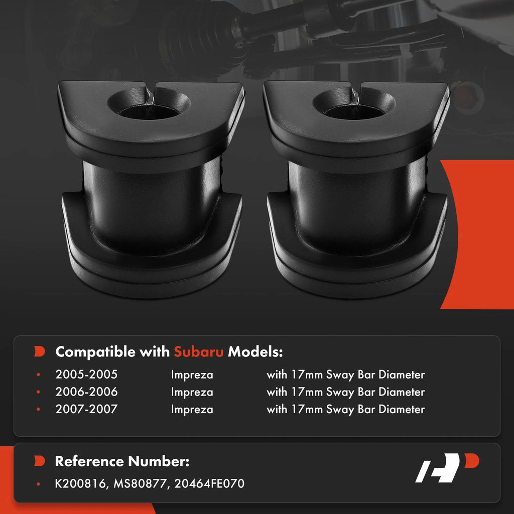 2X Rear Stabilizer Bar Bushing for Subaru Impreza (2005-2007)