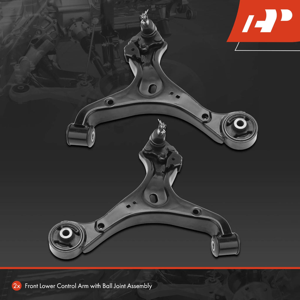 2X Front Lower Control Arm with Ball Joint for Honda Civic