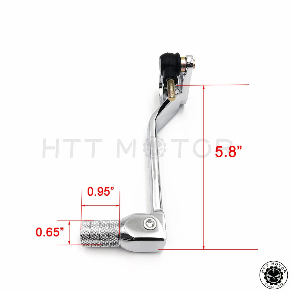 Chrome Aluminum Foldable Gear Shift Levers for Kawasaki ZX-6R (1998–2004)