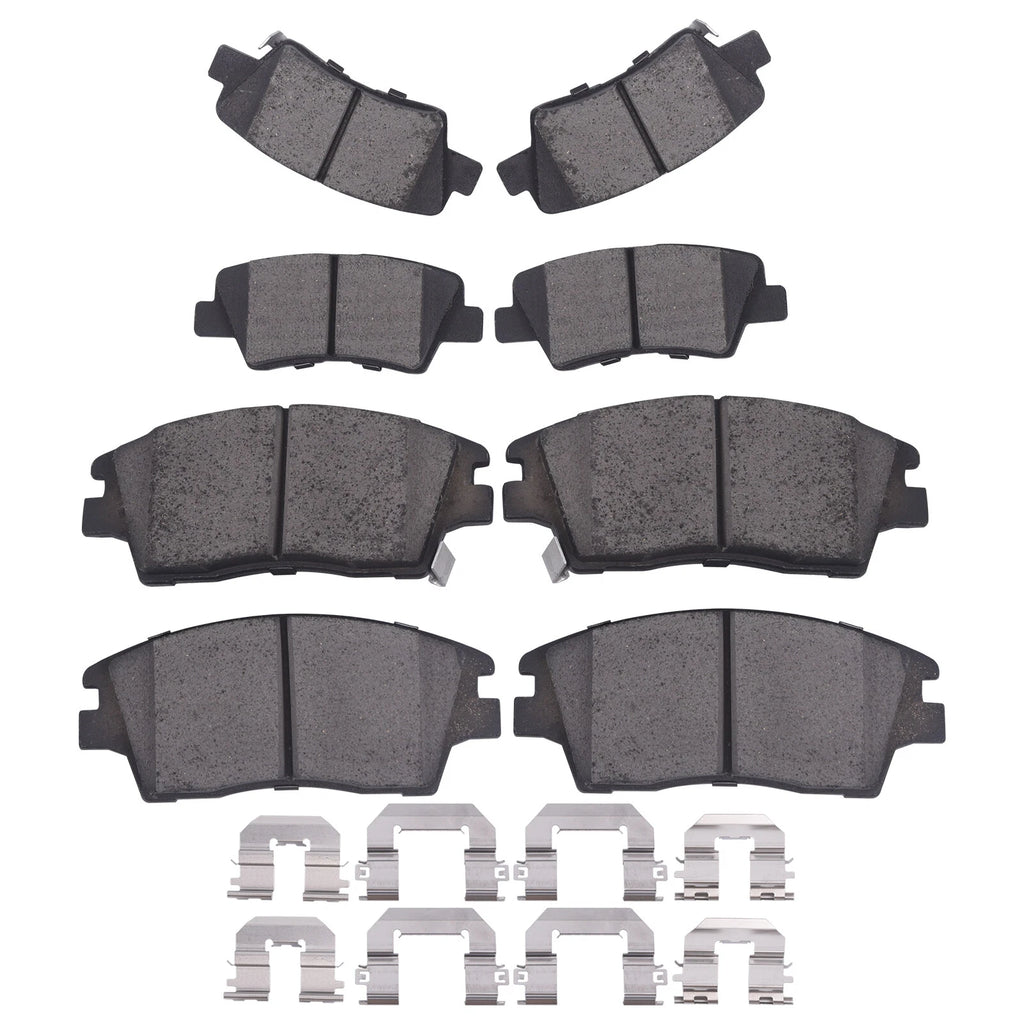 Set of 4 Ceramic Brake Pads for Hyundai Tucson Kia Sportage (2016–2021)