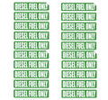 20Pcs Diesel Fuel Only Sticker Decal for Fuel Door Vinyl Label