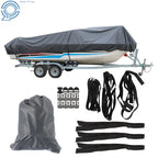 Boat Cover for 14-16 Ft Boats (Waterproof, Heavy Duty, Trailerable)