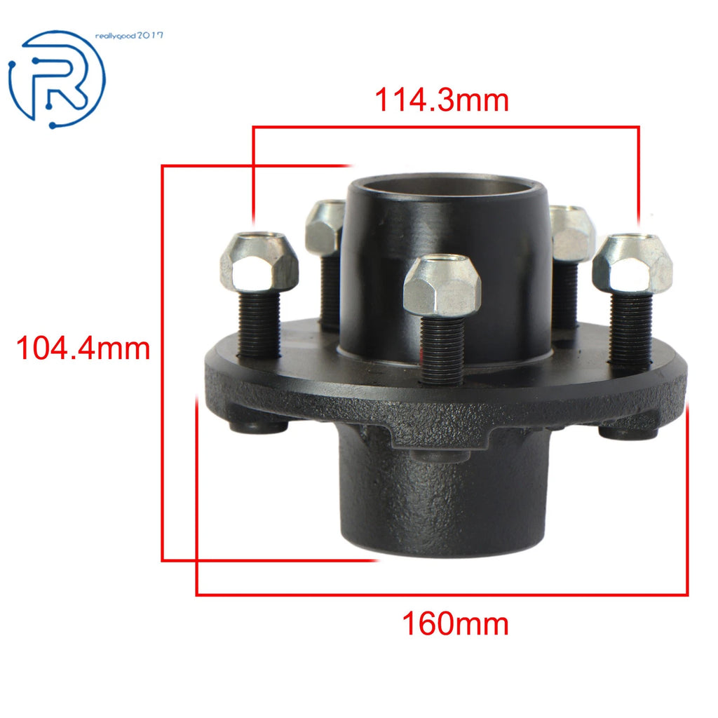 Set of 2 Trailer Hub Kit for 2000lbs Spindle (5 on 4.5")