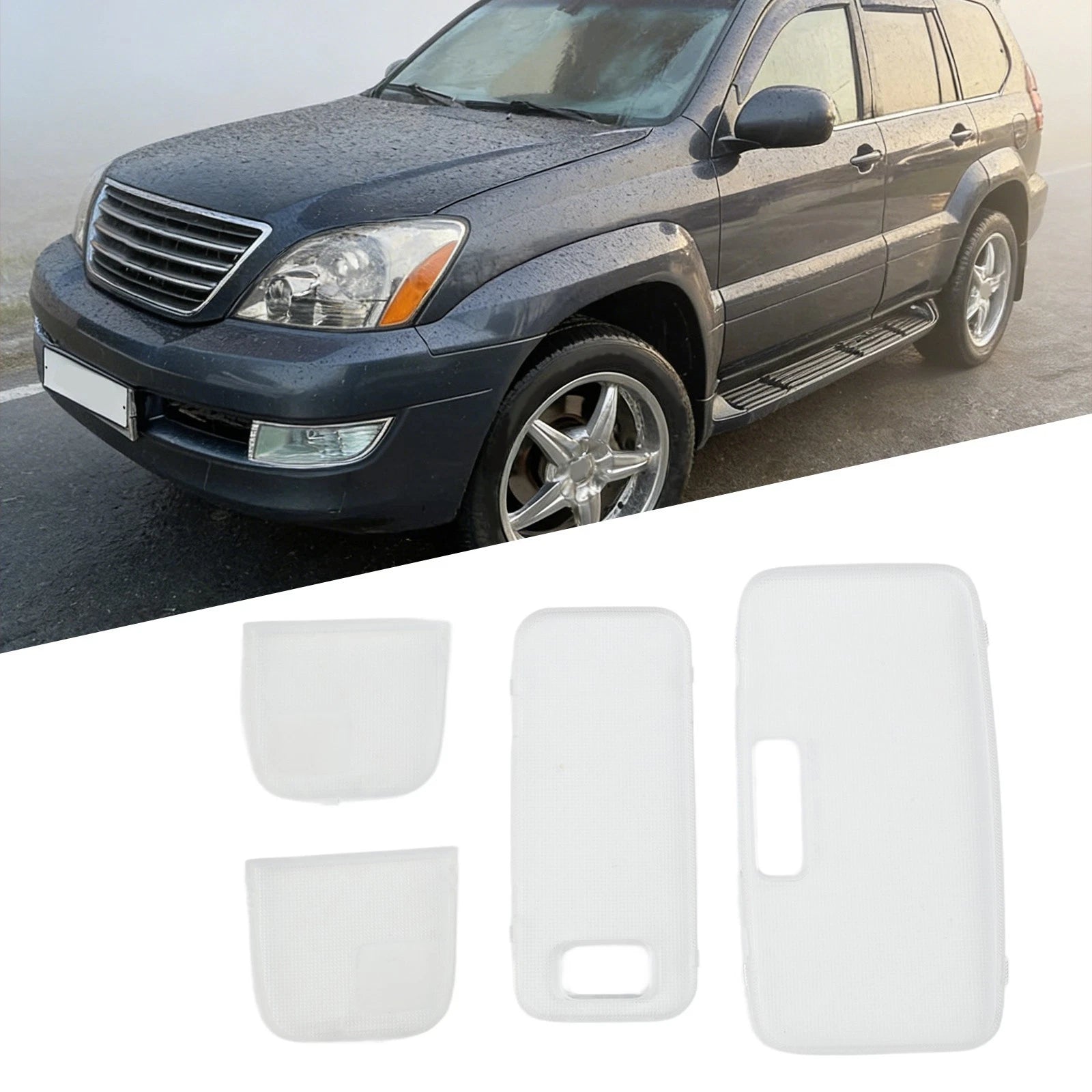 Roof Lamp Cover Set for Land Cruiser Prado GX470 (2003–2009)