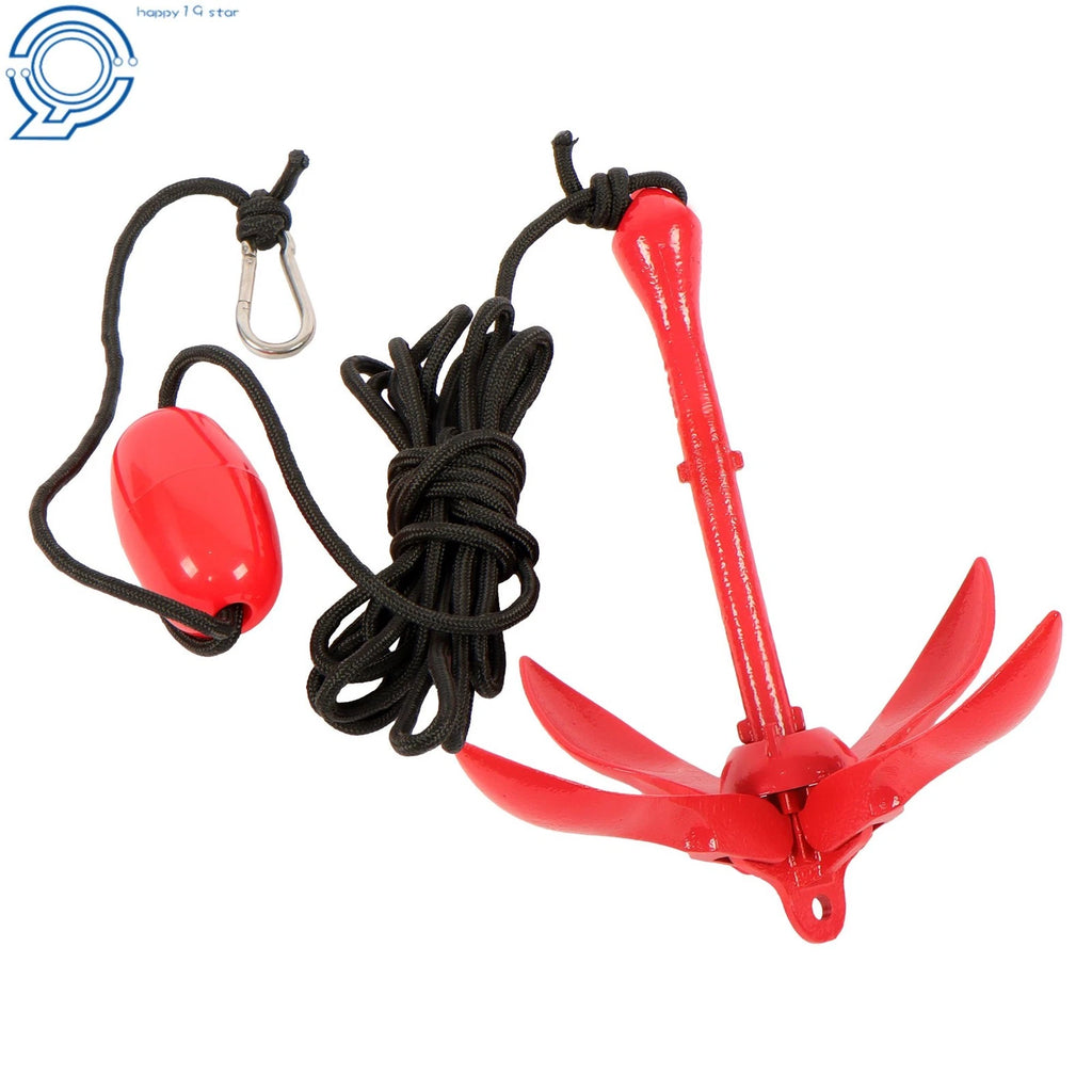 Folding Anchor with 26.2 ft Rope for Jet Ski Canoe Kayak Raft Boat