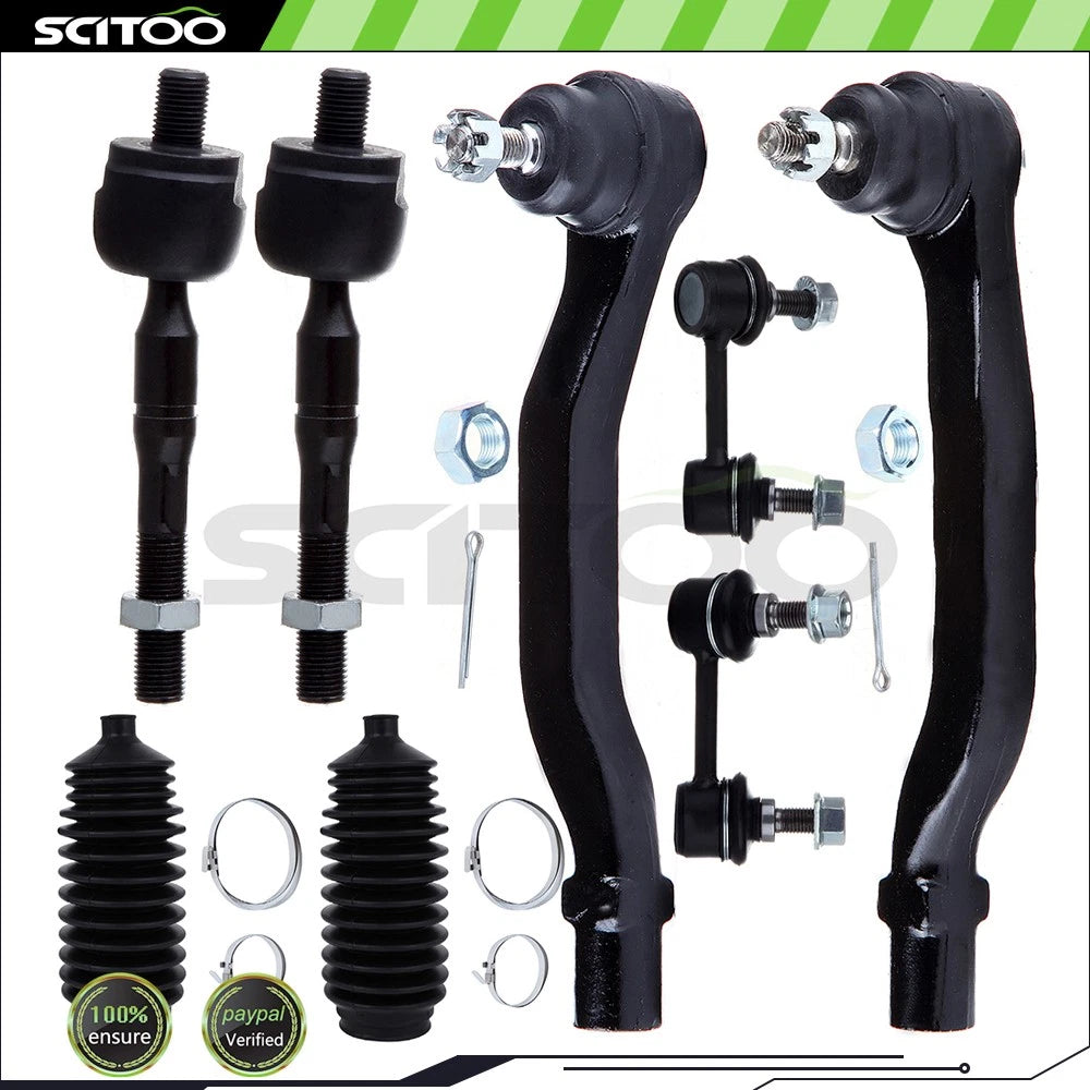Front Tie Rods & Sway Bar End Links Suspension Kit for Honda Accord (1998–2002)