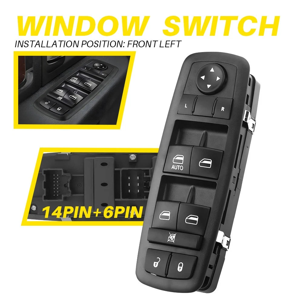 Left Front Master Door Window Switch for Dodge Journey (2017–2019)
