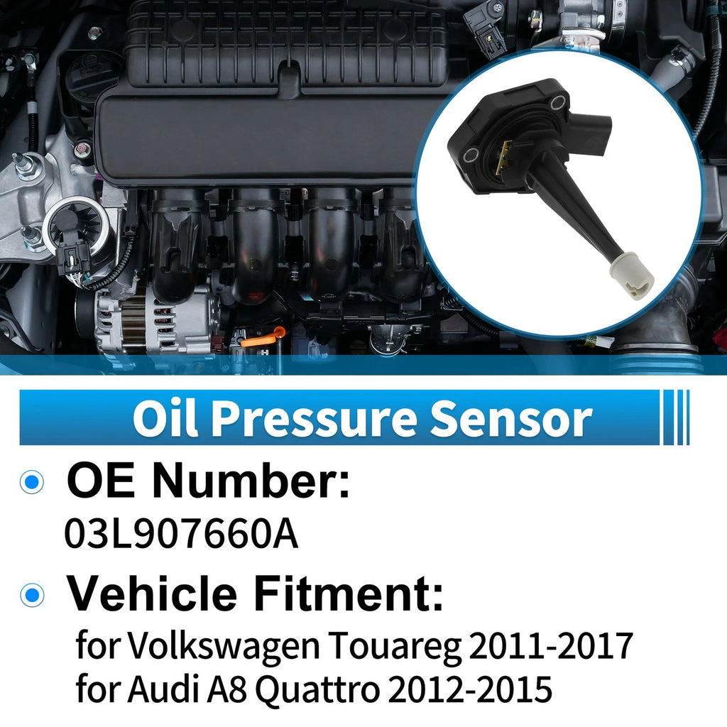 1 pcs Engine Oil Pressure Sensor No.03L907660A for Volkswagen Touareg (2011–2017)