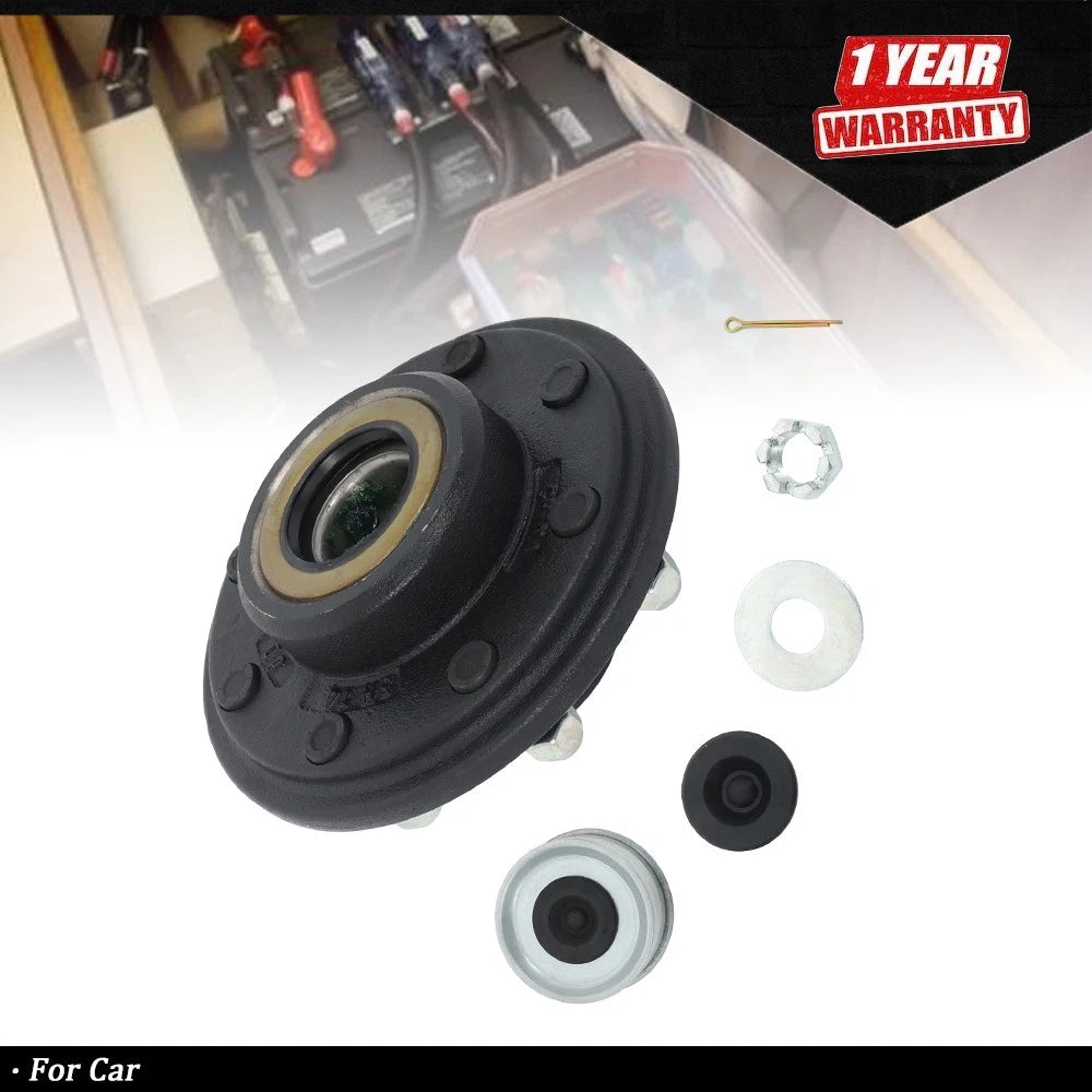 Trailer Axle with Bearing Kit for 7000lb Trailer (8 on 6.5)