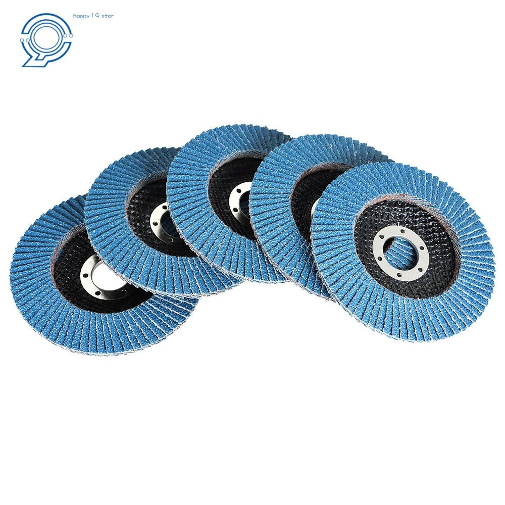 Set of 10 Zirconia Grinding Wheel Flap Discs 4-1/2" x 7/8" 120 Grit