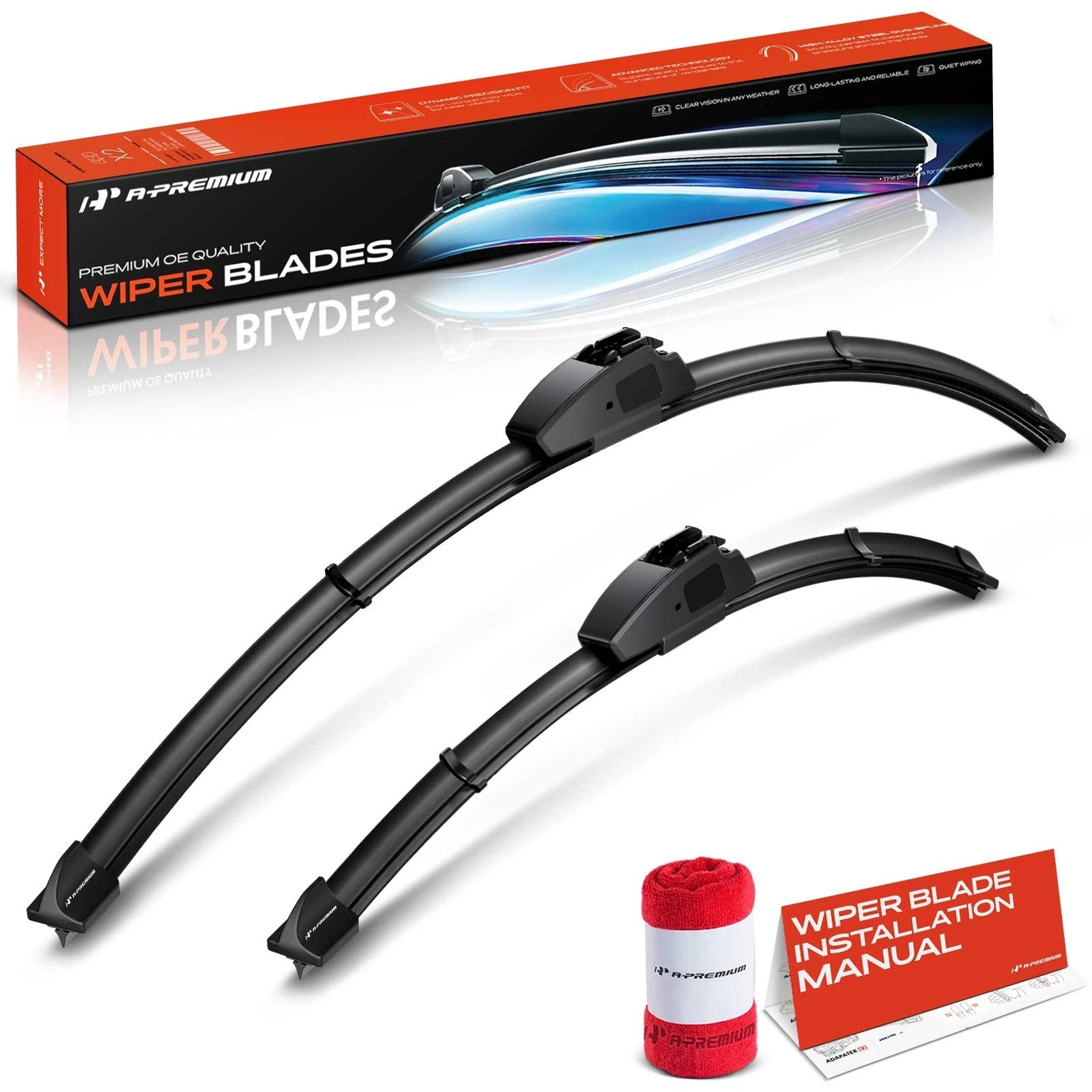 2X Windshield Wiper Blades for Nissan Sentra (2013–2019)