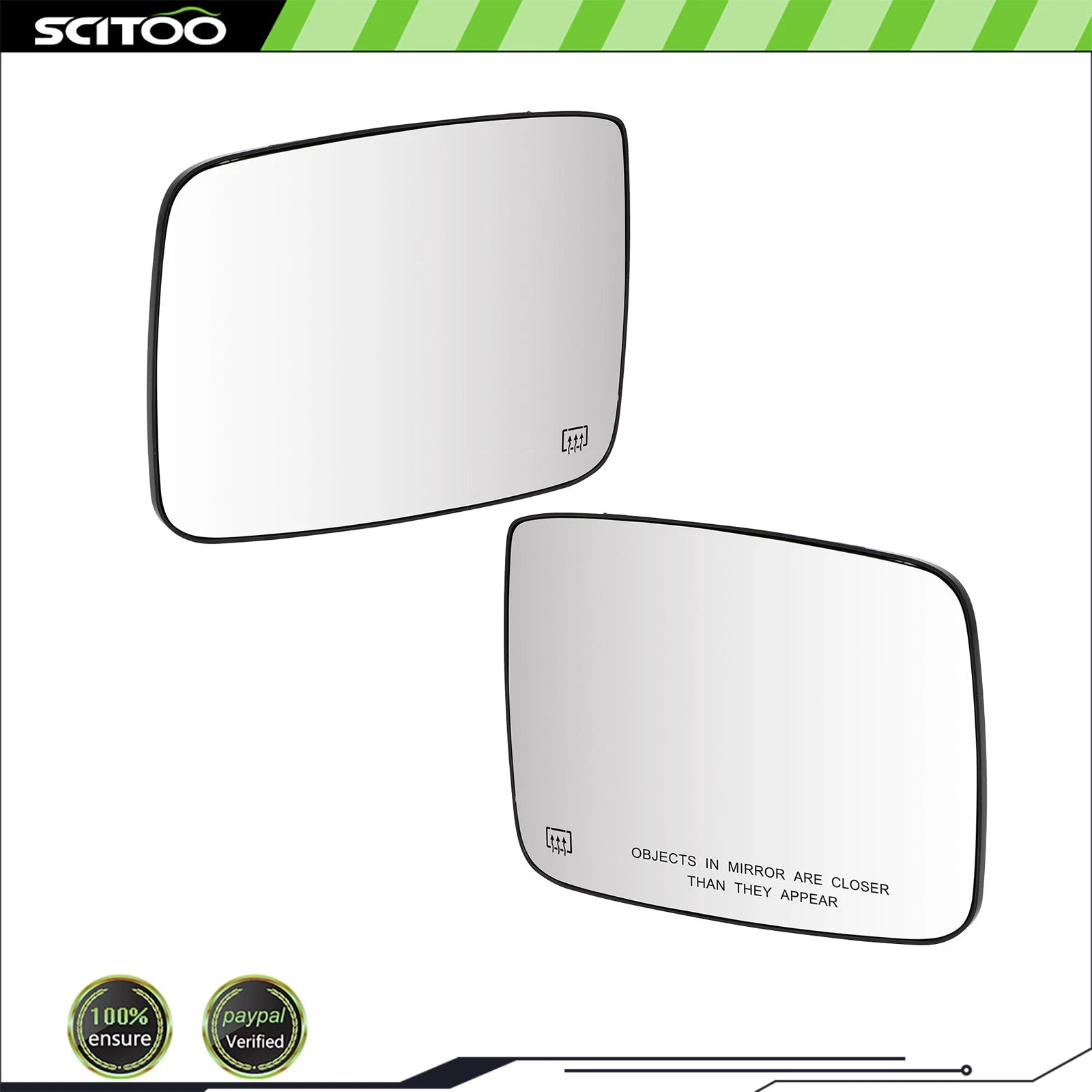 Heated Mirror Glass Set for Ram 1500 (2009–2018) LH/RH
