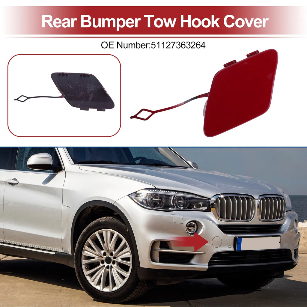 Rear Tow Hook Cover for BMW 428i (2014–2016) No. 51127363264 Red