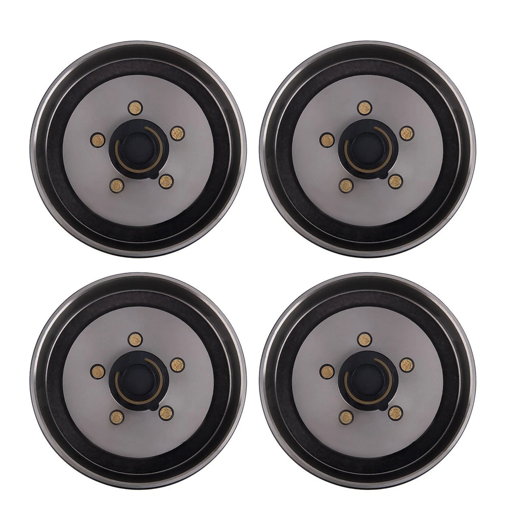 4Pcs Electric Brake Hub Drum Kit for 3500 lb Axle (5 On 4.5")
