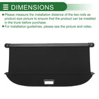 Car Trunk Retractable Cargo Cover for CHEVROLET Menlo (2020-2023) Gloss Black