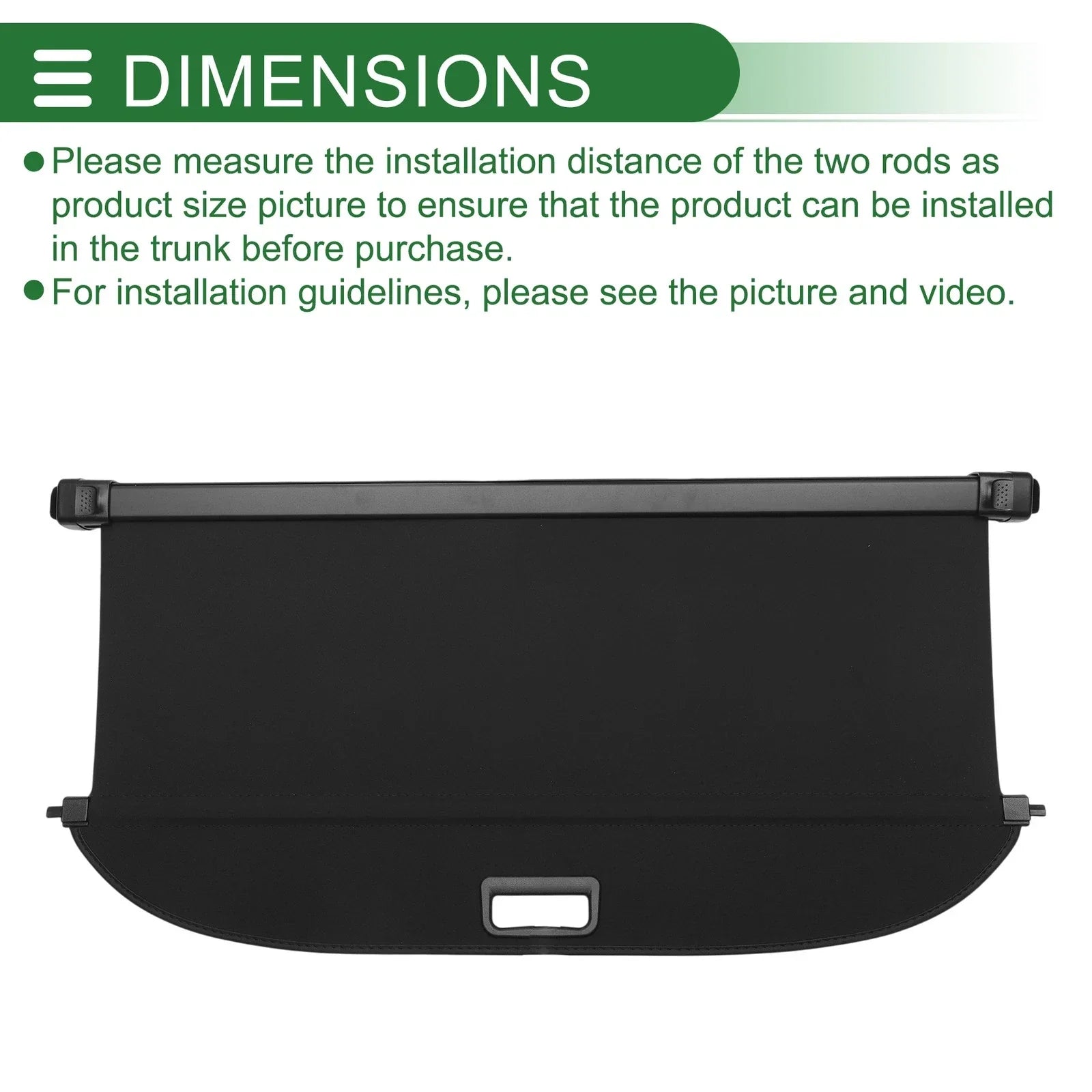 Car Trunk Retractable Cargo Cover for CHEVROLET Menlo (2020-2023) Gloss Black