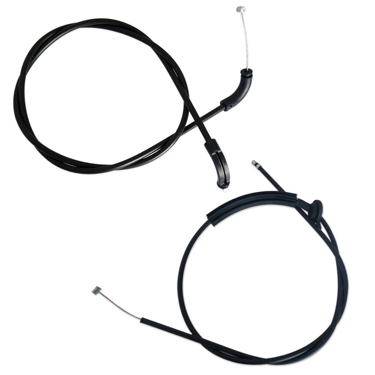 Set of 2 Front and Rear Hood Release Cables for BMW 