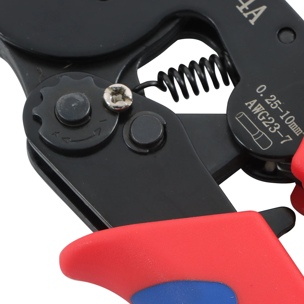 Self-Adjustable Ratchet Wire Crimper for AWG23–7 Connectors
