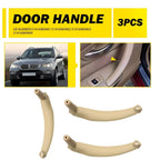 3Pcs Inner Door Handle Pull Trim Cover Beige for BMW X5 X6 (2008–2014)