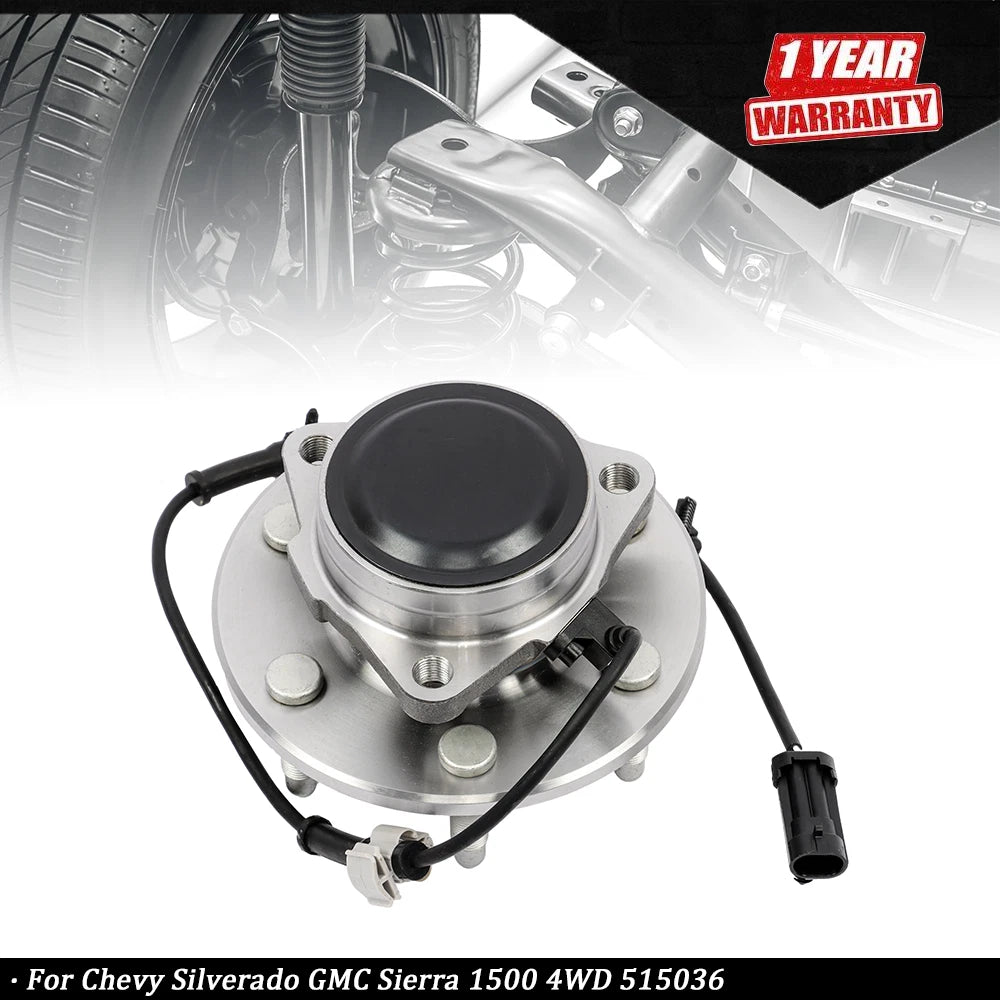 Front Wheel Bearing Hub Assembly for Chevy Silverado GMC Sierra 1500 (4WD)