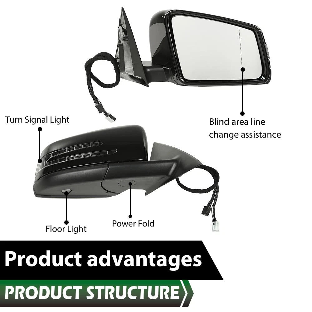 Heated Blind Spot Mirror for Mercedes-Benz CLA250 CLA45 (2014–2018)