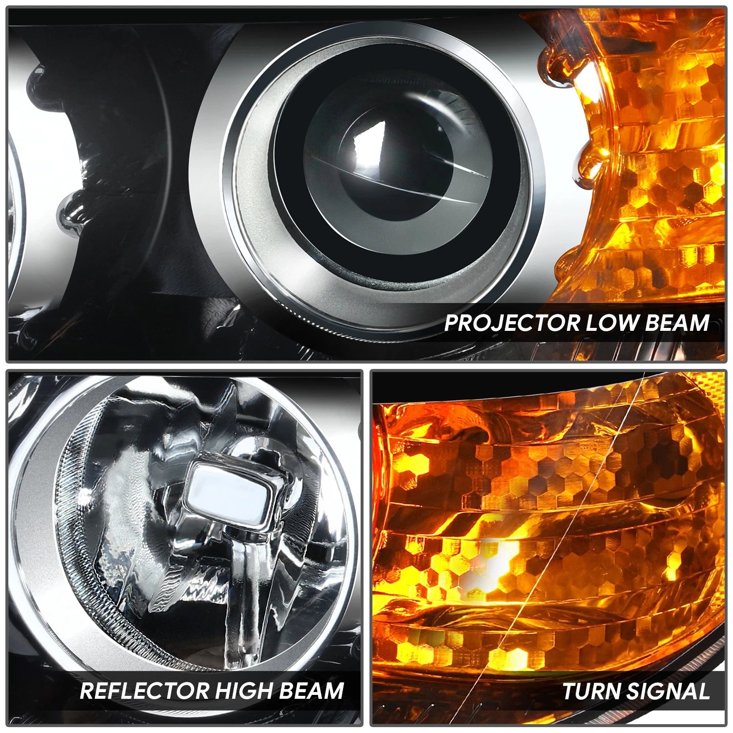 Left Driver Side Projector Headlight Lamp Assembly for Sorento (2011–2013)