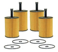Set of 4 Wix 57083 Engine Oil Filters for (Metal Free)