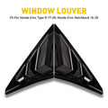 Rear Side Vent Window Louver Cover for Honda Civic Type R Hatchback (2017–2020)