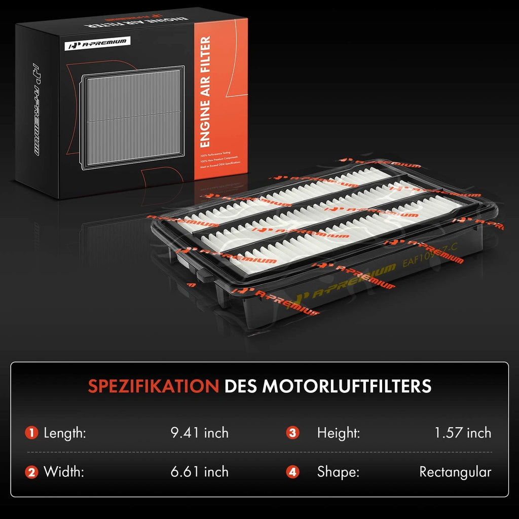 Engine Air Filter for Honda Civic (2017-2021) Turbocharged