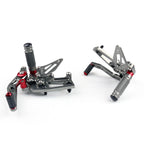 CNC Adjustable Rearsets Footpeg for Triumph Speed Triple 1050 (2011–2015) Gray