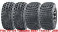 Set of 4 WANDA Sport ATV Tires 22x7-10 & 22x11-10 for Yamaha Bear Tracker 250 (1999–2004)