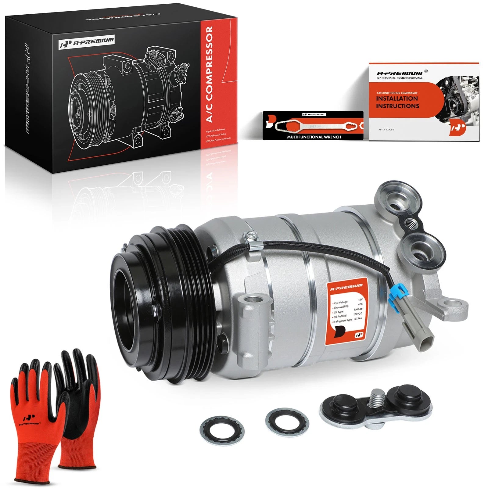 A/C Compressor with Clutch for Chevrolet Silverado 1500 2500 (1999â2002)