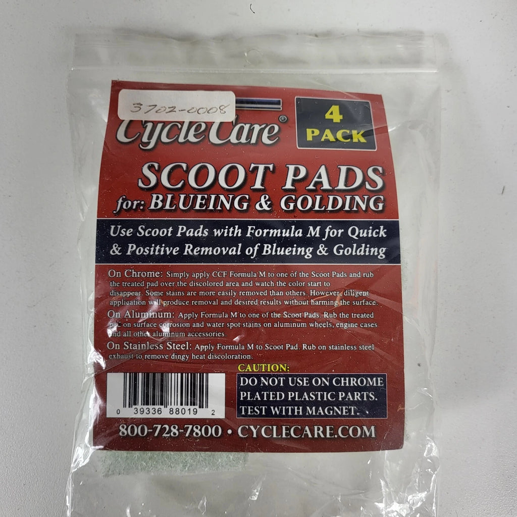 4X Cycle Care Motorcycle Pads for Blueing and Golding Removal