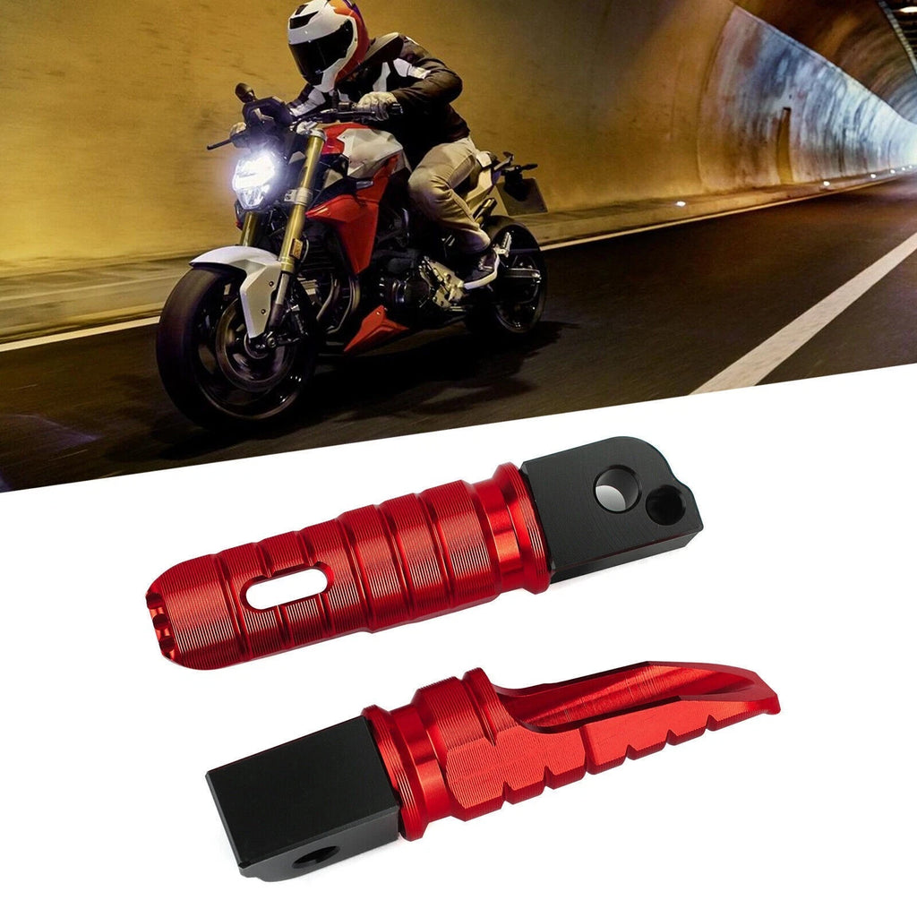 Rear Footrests Foot Pegs for BMW R Ninet F900R F900XR R1200R R1200RS R1250R (2014–2023) Red