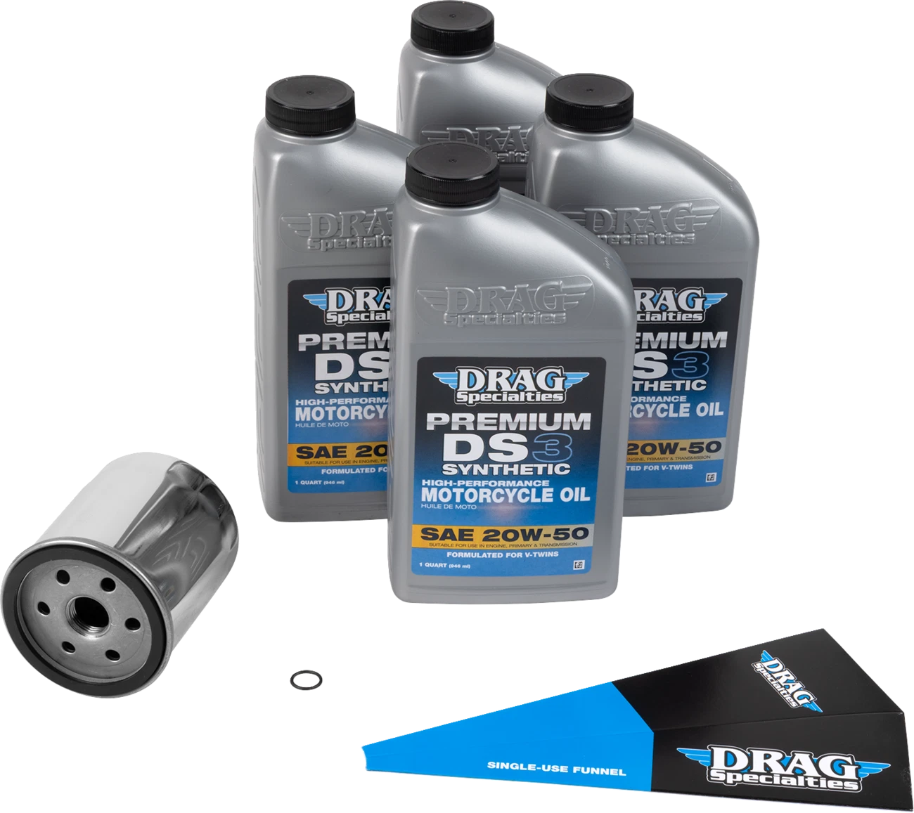 Full Synthetic Oil Change Kit 20W50 for Harley-Davidson EVO-XL