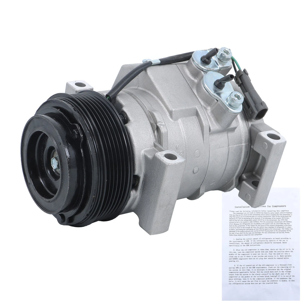 A/C Compressor with Clutch for Chevrolet Silverado 2500 HD (2002-2013)