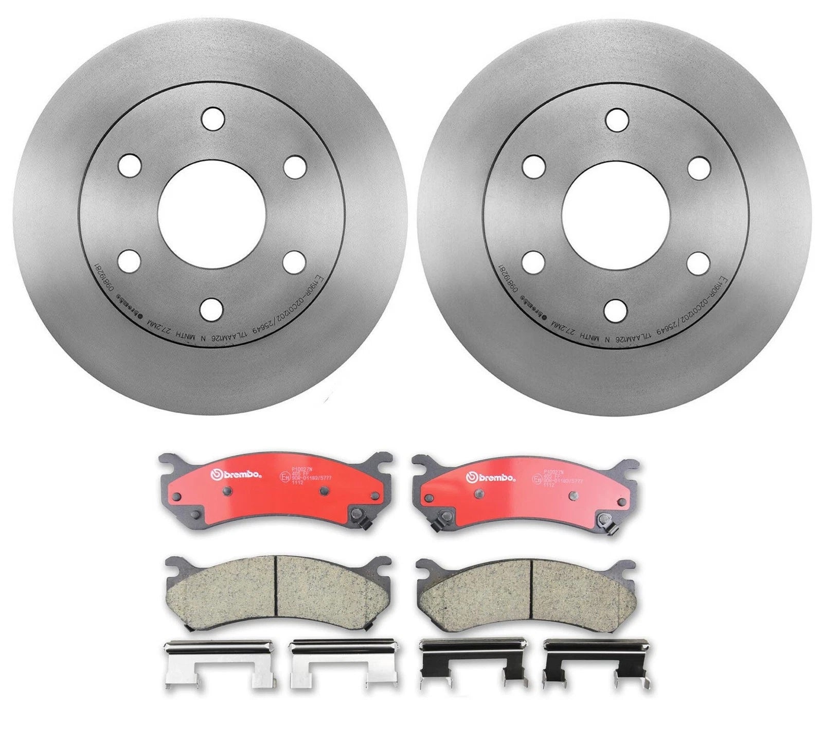Brembo Front Brake Kit Disc Rotors Ceramic Pads for Chevrolet Tahoe (2001–2006)