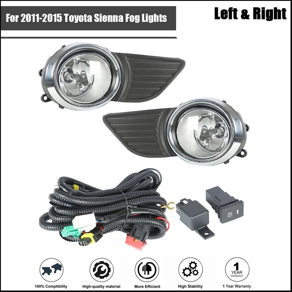 Bumper Fog Lights for Toyota Sienna (2011–2015)