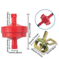 Set of 10 Inline Fuel Filter Clips for