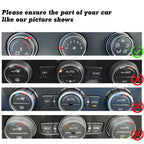 AC Climate Control Ring Knob Covers for VW MK7 Golf GTI (2015-2021)