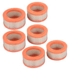 Set of 6 Air Intake Filter Elements for Ingersoll Rand (Model Specific)