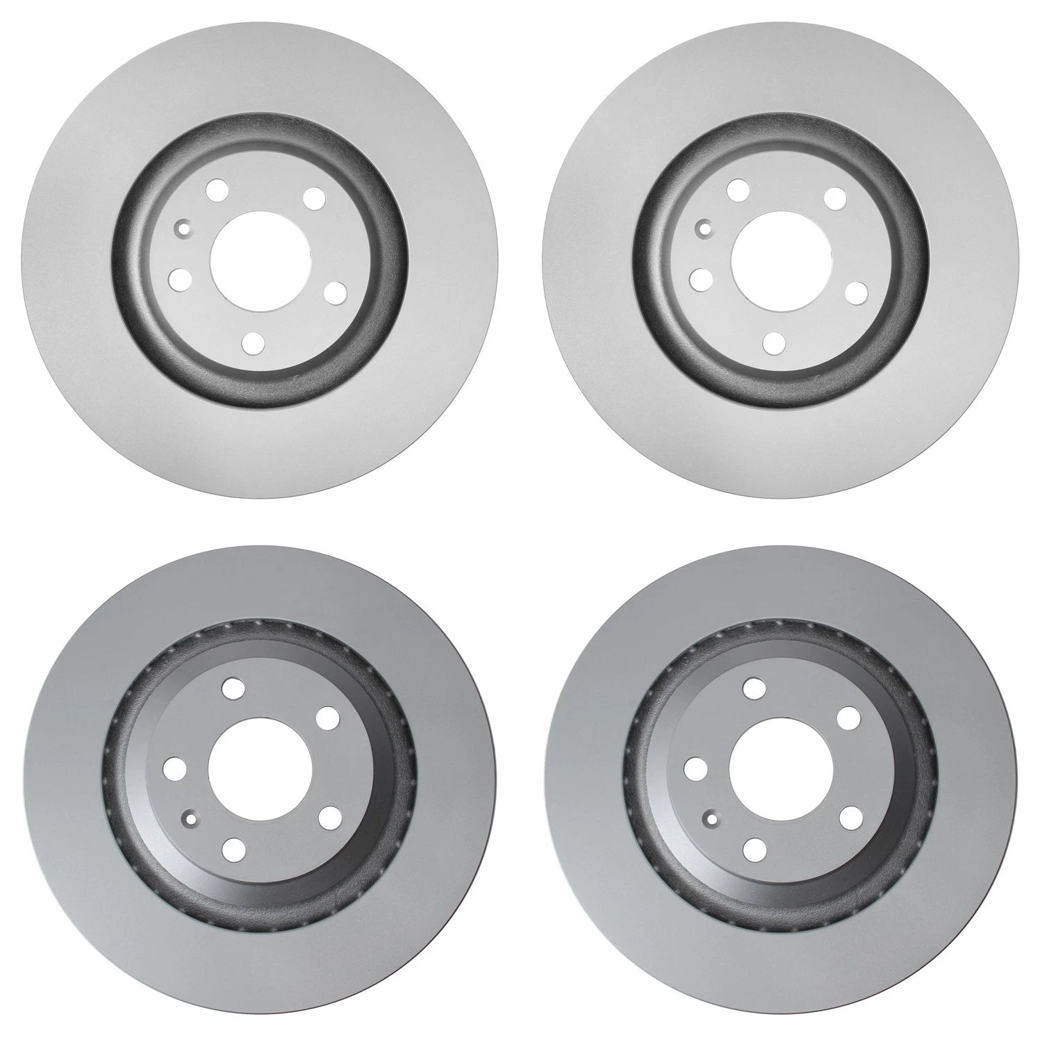 Hella Brake Rotors Kit 347mm Front & 330mm Rear for Audi A6 Quattro
