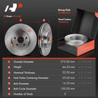 Front Disc Brake Rotors and Ceramic Pads for Toyota Corolla (2019–2019)