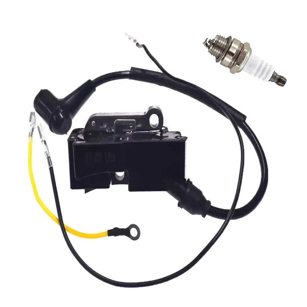 Ignition Coil Spark Plug Kit for Husqvarna 350 357 359 365 371 372 K750 K760