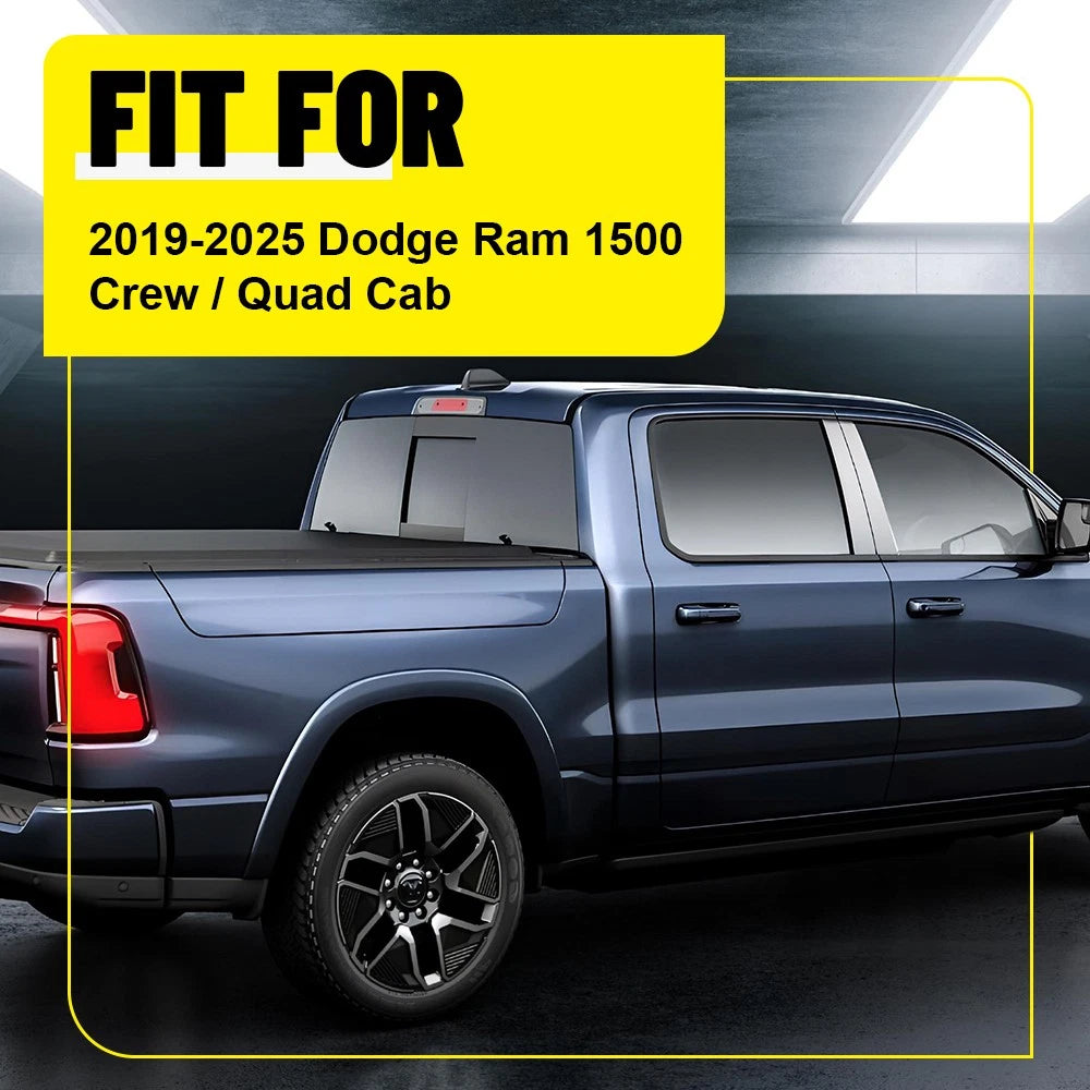 Set of 10 Chrome Pillar Post Covers for Dodge Ram 1500 (2019–2025)